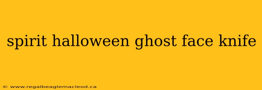 spirit halloween ghost face knife