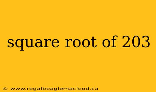 square root of 203