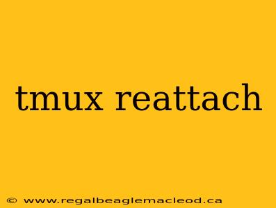 tmux reattach