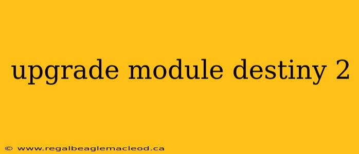 upgrade module destiny 2