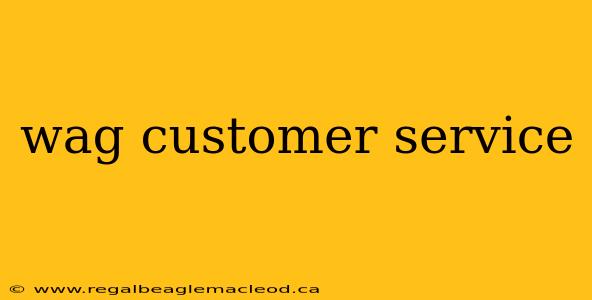wag customer service