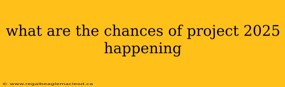 what are the chances of project 2025 happening