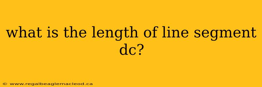 what is the length of line segment dc?