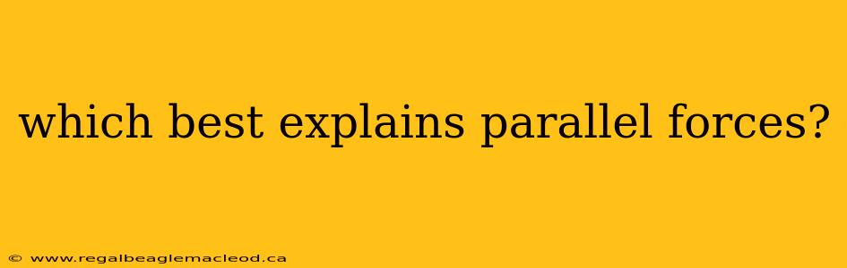 which best explains parallel forces?